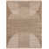 George Oliver Jeffs Machine Washable Latte Mid-Century Modern Indoor Rug