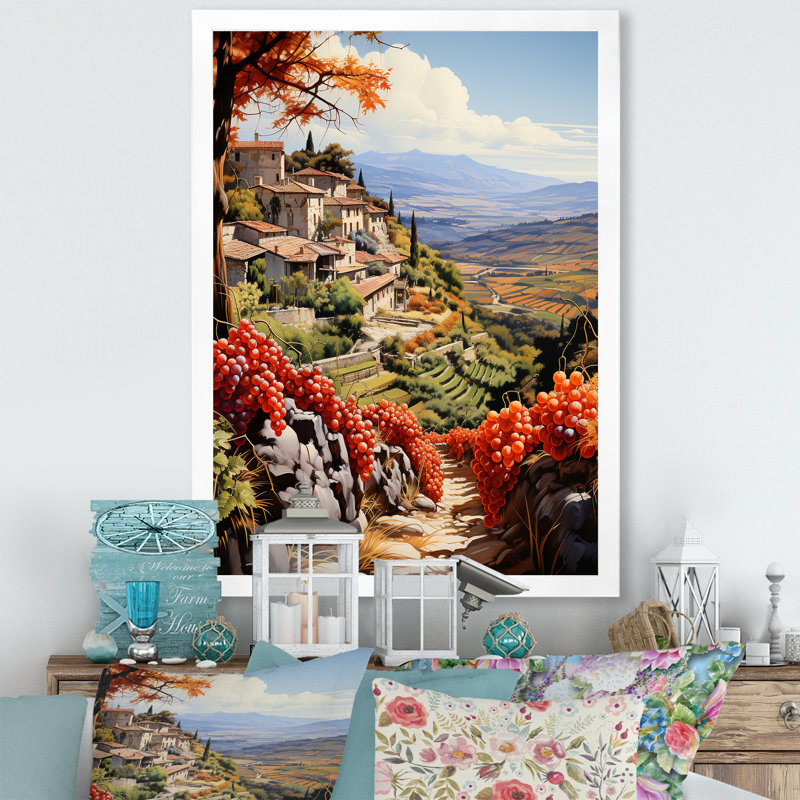 Fauvisme espagnol Hacienda III - impression, H 20 po x l 12 po x P 1 po, Cadre photo blanc