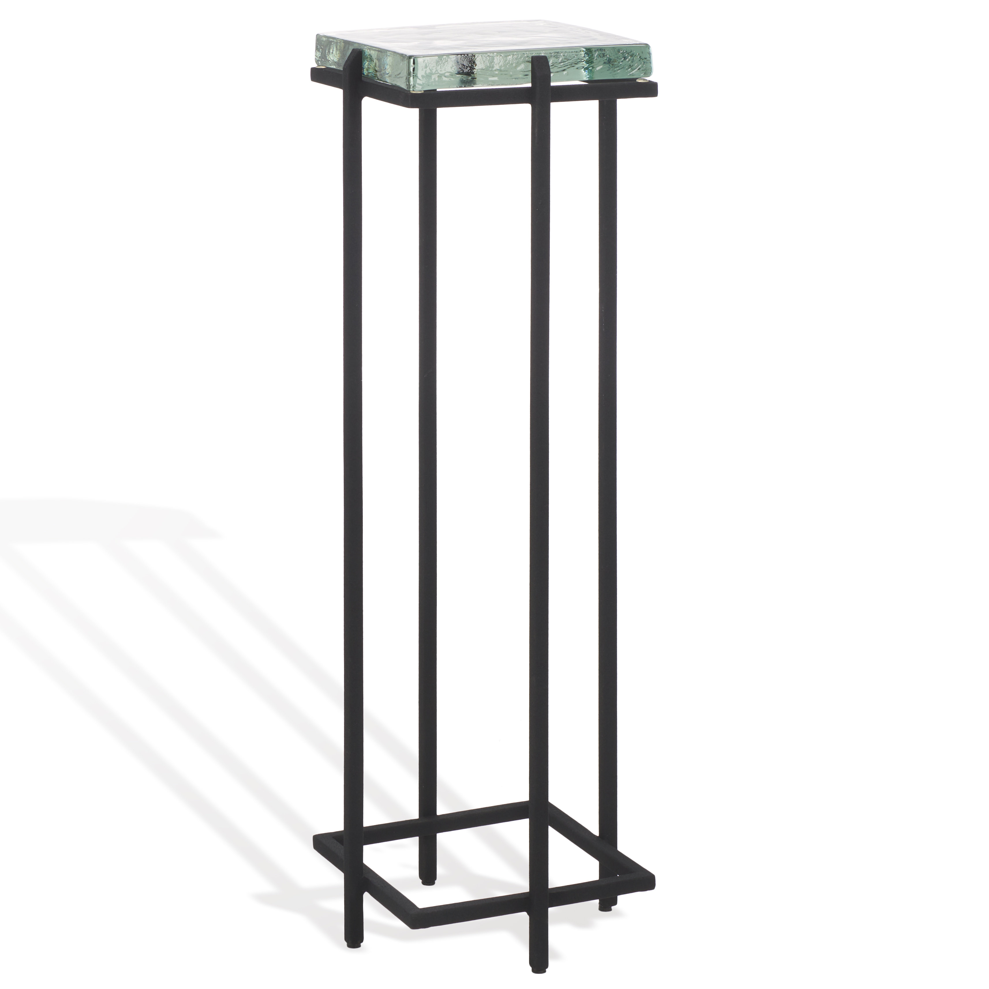 Latitude Run® Bianeth Glass Top End Table & Reviews | Wayfair