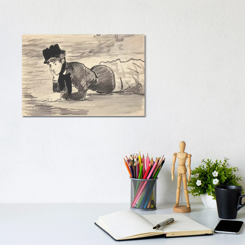 Woman Lying On The Beach (Annabel Lee), C.1881 by Edouard Manet - Wrapped Canvas Gallery-Wrapped Canvas Giclée