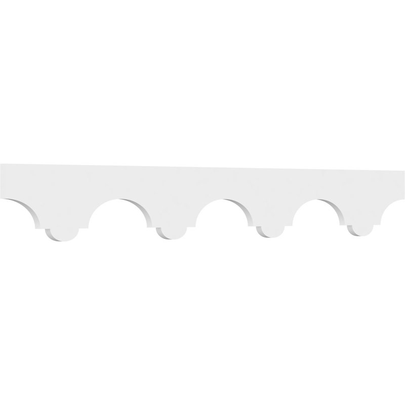 White 48" Architectural Grade PVC Running Trim