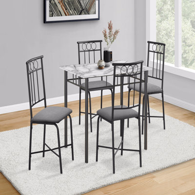 Ensemble de table de salle à manger, 5 pièces, petit, 40 po rectangulaire