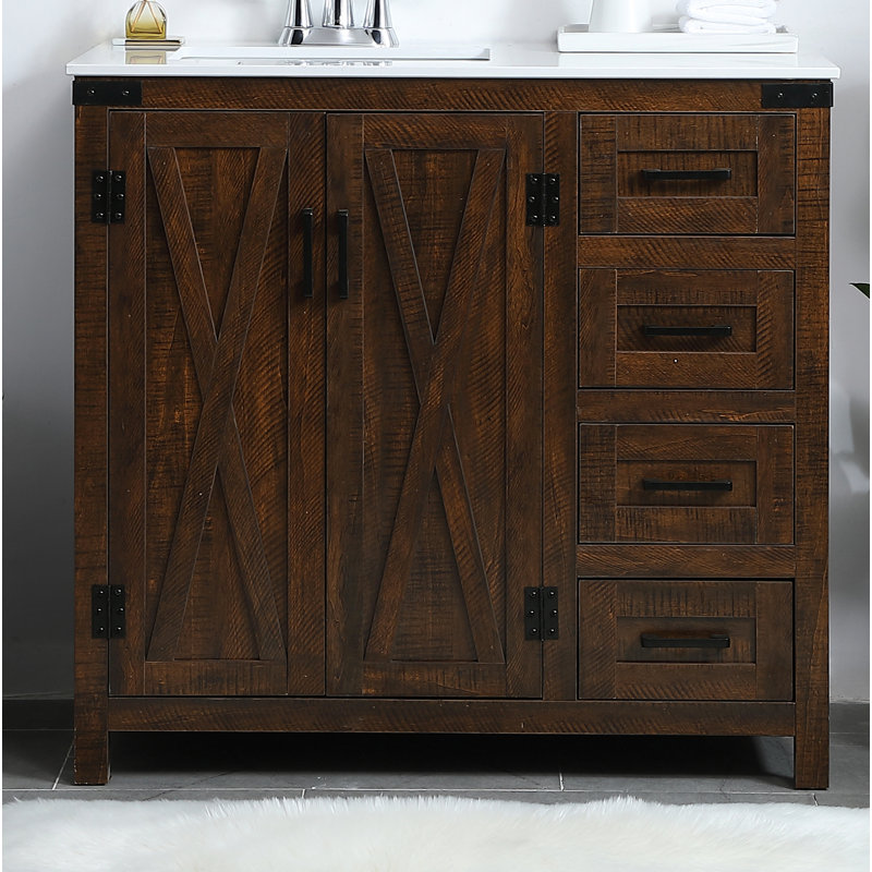 Ensemble de meuble-lavabo simple 36 po Slayton, Espresso