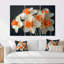 Jaune jaune, tournesol, sourire, jonquilles - jonquilles, ensemble de salon d'art mural-1162850028-1162850029