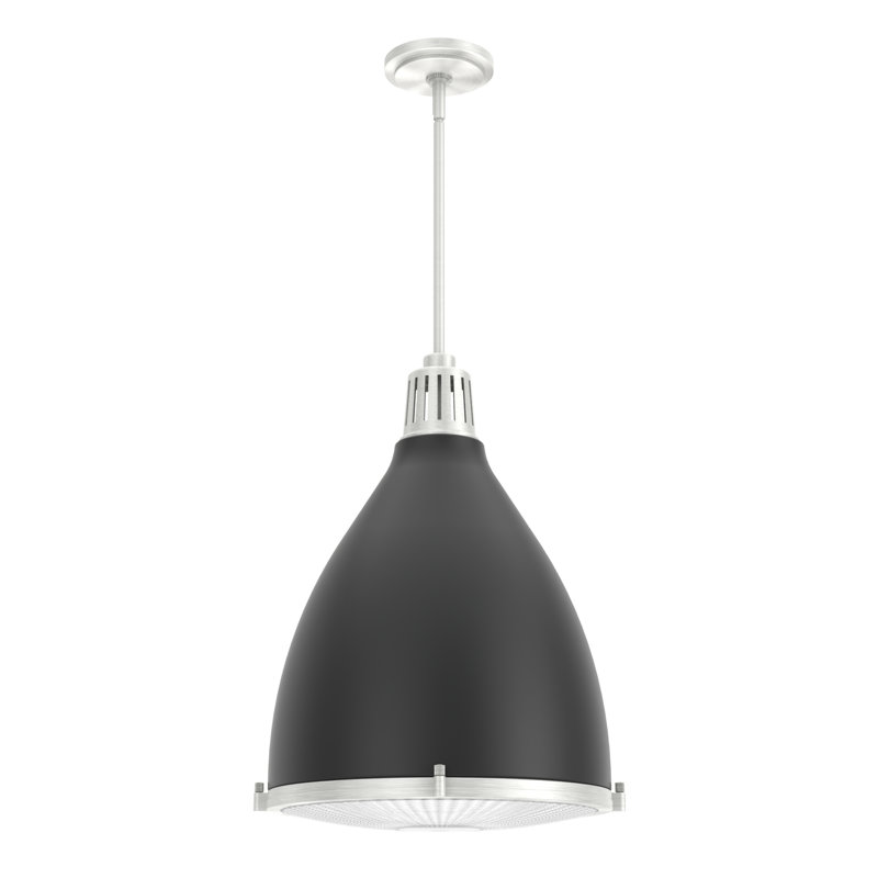 Bluff View 3 - Light Dome Pendant, Large, Flat Matte Black, 3 Lights