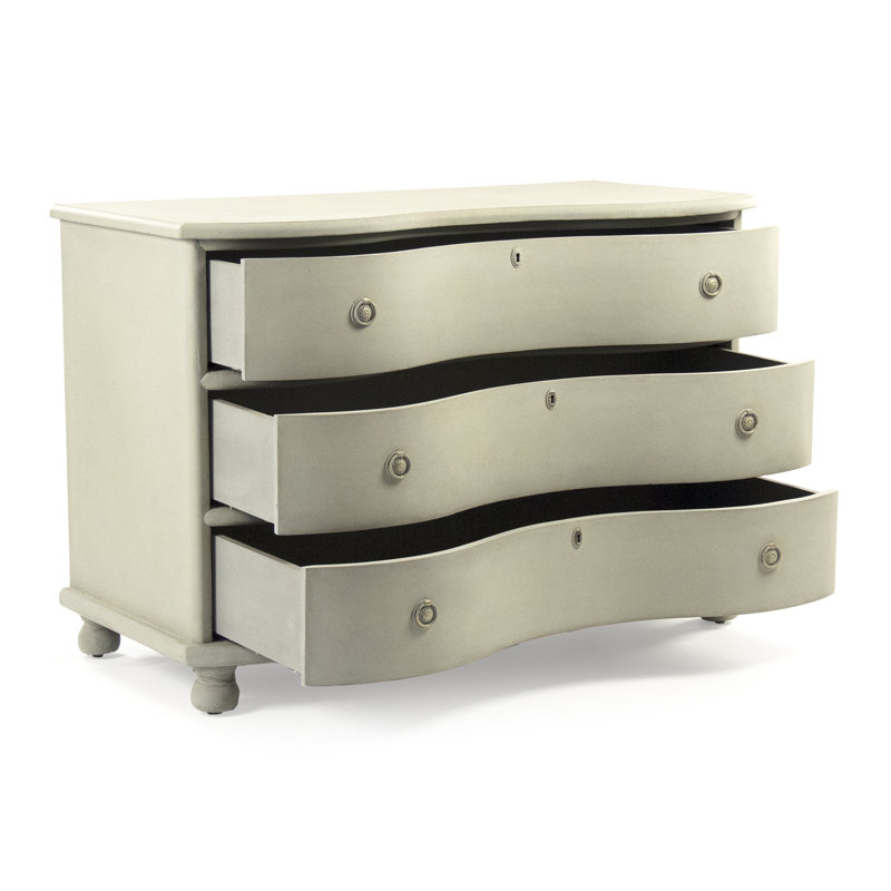 Chloe 3 - Drawer Solid Wood Dresser