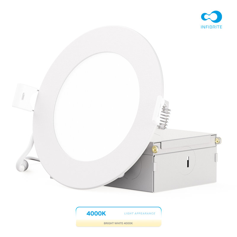 4" Slim Recessed LED, 9W, 4000K Cool White, Dimmable