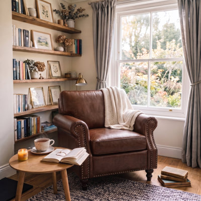 Fauteuil en similicuir Amarius