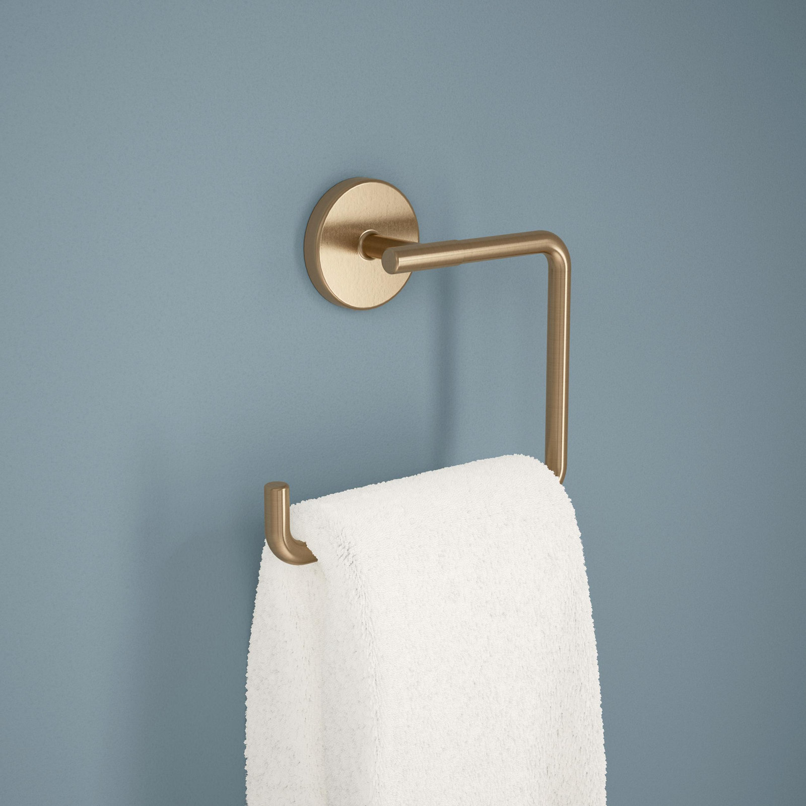 Trinsic Square Open Towel Ring, Champagne Bronze