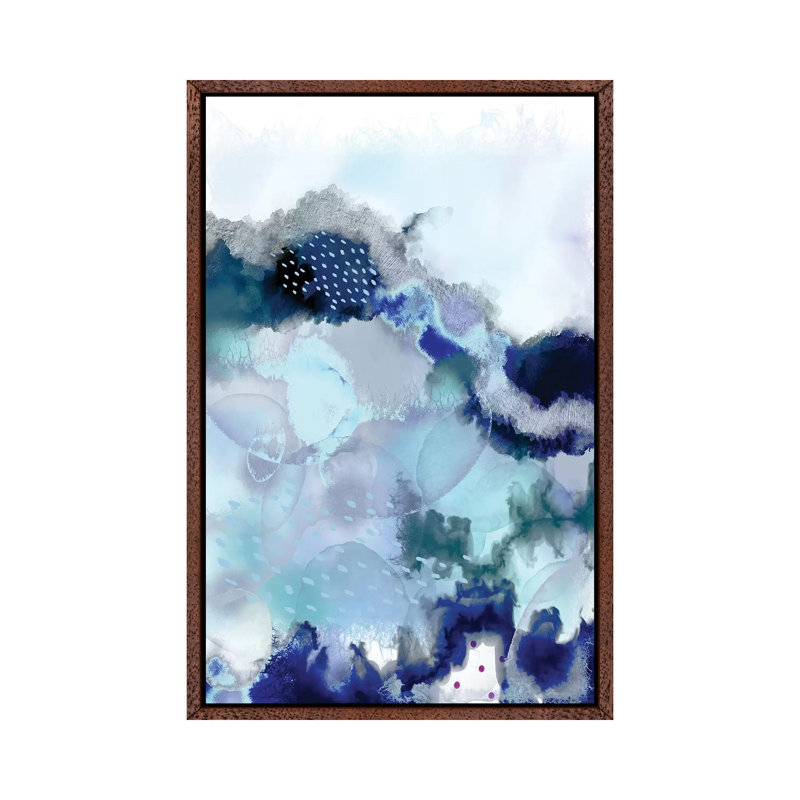 Evolving II by Urban Epiphany - Painting on Canvas, Classic Brown Wood Framed, 101.6cm H x 66.04cm W x 3.81cm D