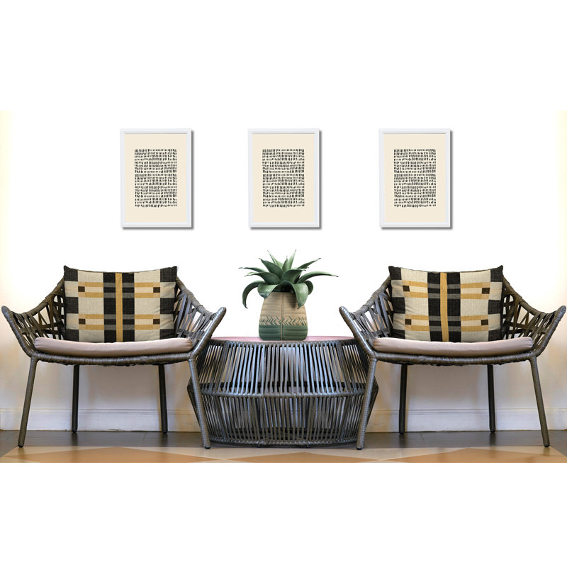 Ensemble de coussins réversibles intérieur / extérieur Joey, Carmel, 20 po x 14 po