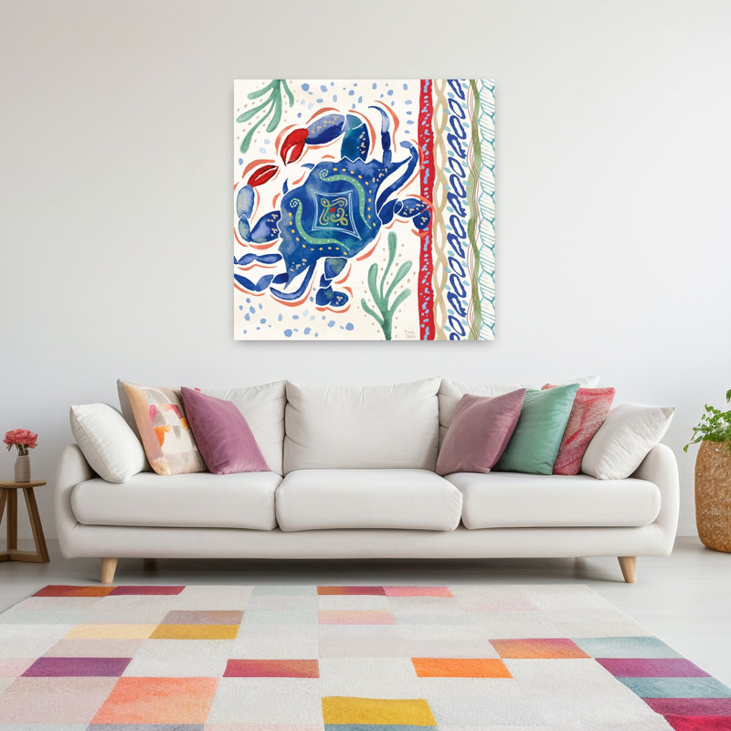 Art nautique de crabe Nautical Vibes IV, H 48 po x l 48 po