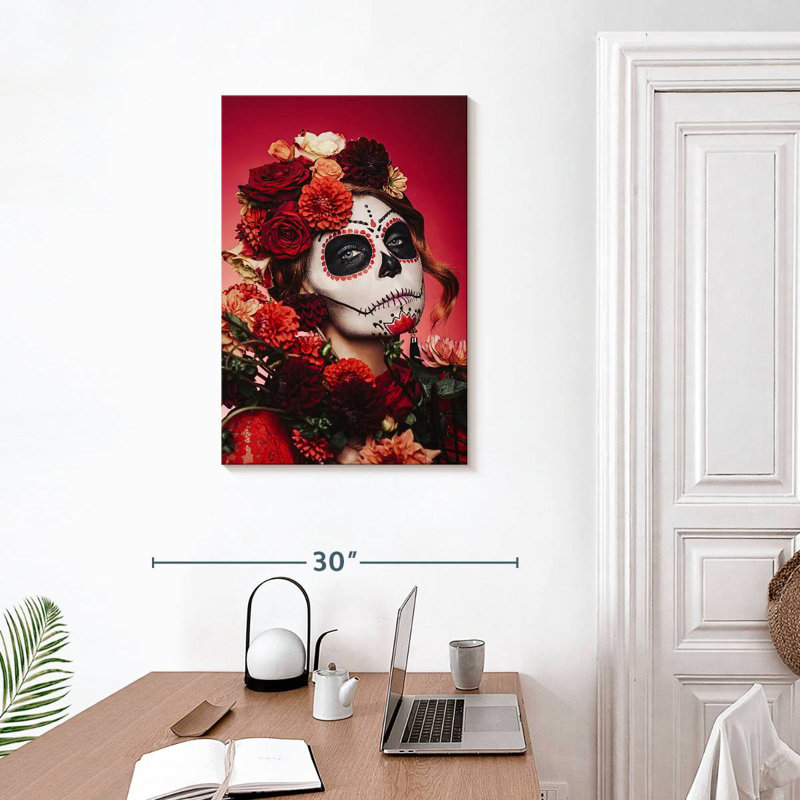 Femme Lelend Sugar Skull, H 30 po x l 20 po