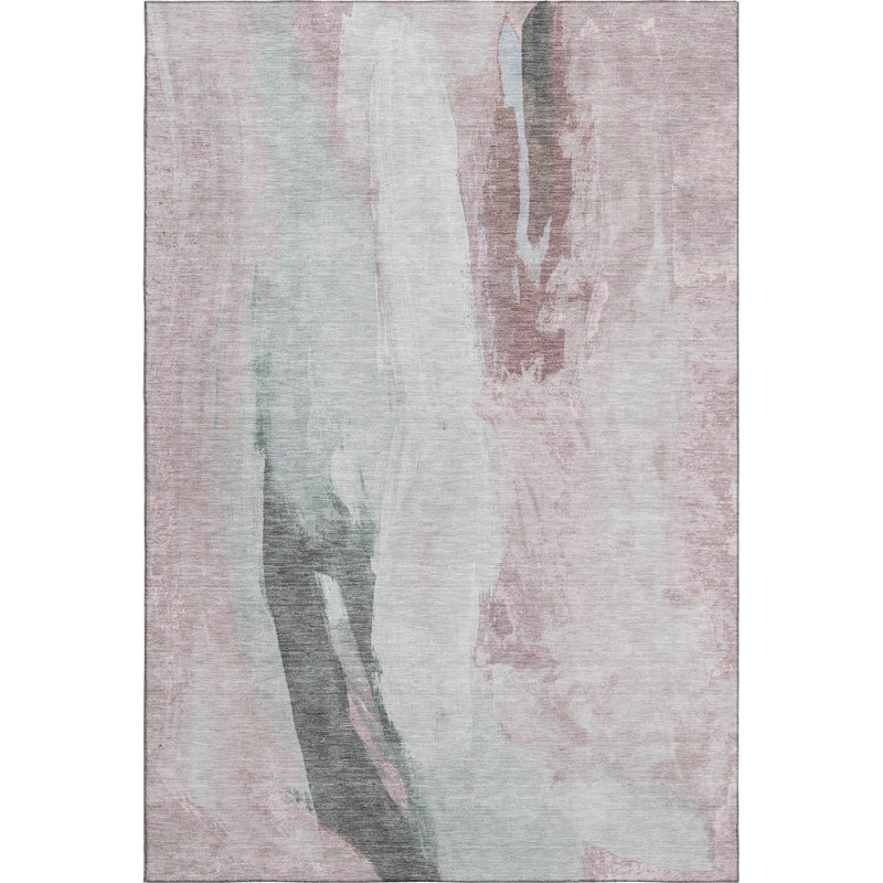Tapis abstrait lavable à la machine Premium Mouton, Rectangle 10 pi x 14 pi