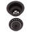 Post Style Kitchen Sink Basket Strainer with Waste Disposal Flange and Stopper Set-21699112