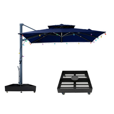 Parasol lumineux en porte-à-faux 10X10ft