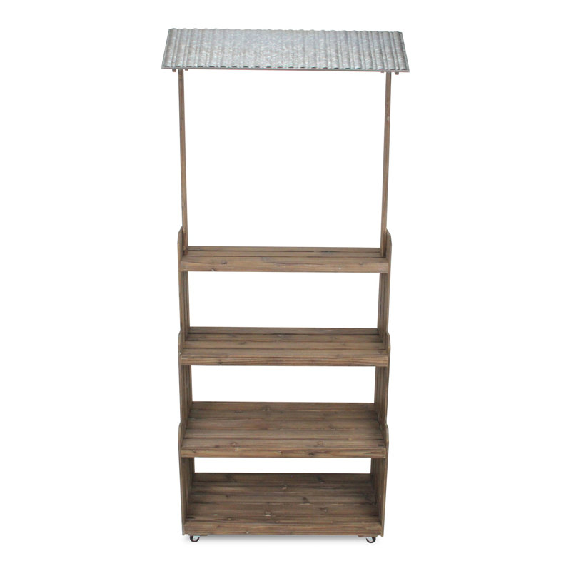 Maddilyn Display Stand with Galvanized Roof