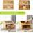 Bread Storage Farmhouse Bread Box For Kitchen Countertop Bread Container With Clear Window Breadbox Double Layer Bamboo Extra Large Capacity Bin Kitchen Food Storage Container(Natural)