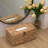 Tissue Box Cover - Rattan Wicker Rectangle, Boho Decorative Woven Facial Tissue Holder For Table & Bathroom, Fits 184-Count Box