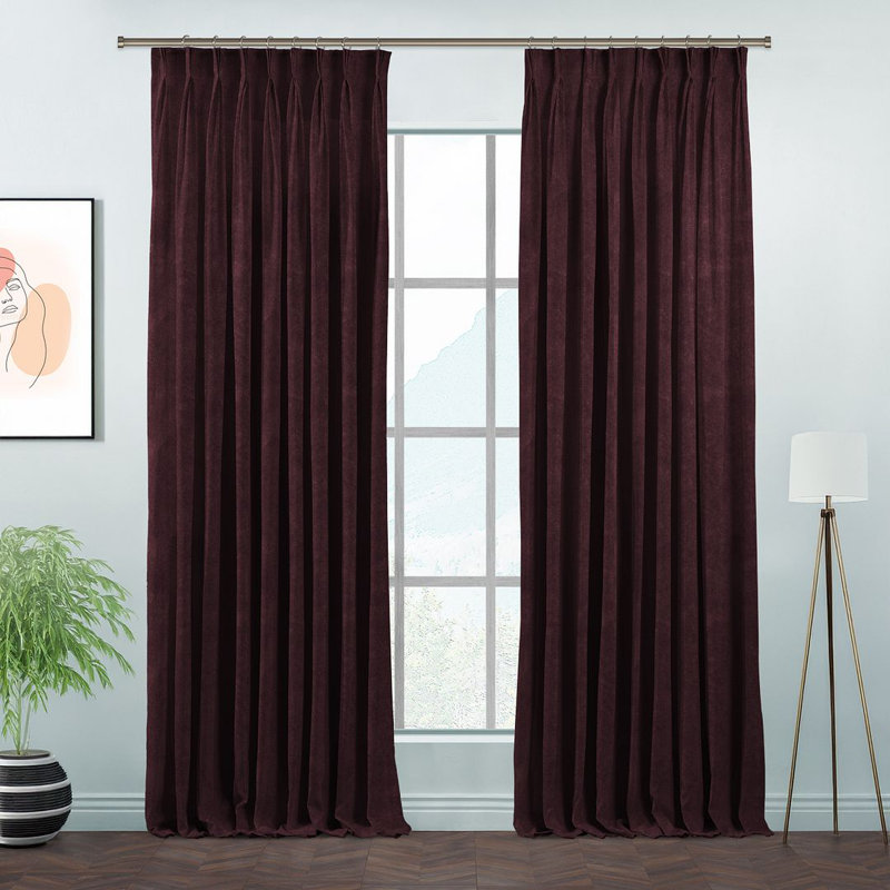 Room Darkening Single Curtain Panel, 245 W x 500 D cm
