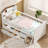 Twin Bed Frame With Storage 4 Drawers,Wooden Bed Frame For Kids,Platform Twin Size Bed With Guardrail Headboard And Ladder, No Box Spring Needed, Easy Assembly, White