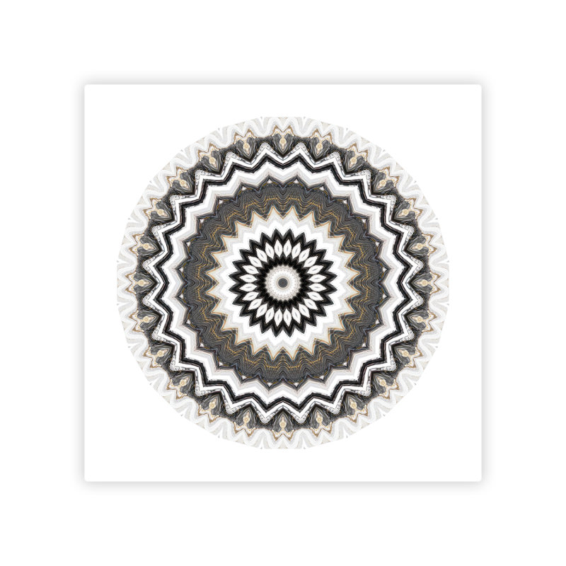 Mandala Circle 166 - peinture sur toile tendue, H 36 po x l 36 po