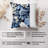 Floral Blue Peonies Flowers I Classic