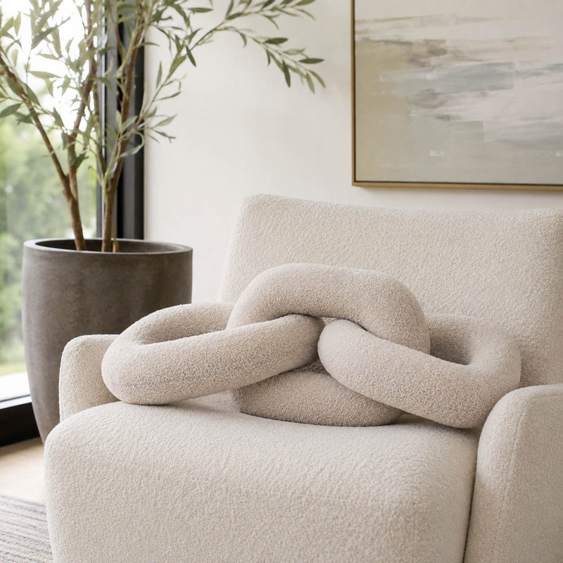 Élément décoratif contemporain en maille de polyester pour décoration de chambre à coucher, Blanc