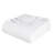 Queen White Cotton Woven Chevron Blanket