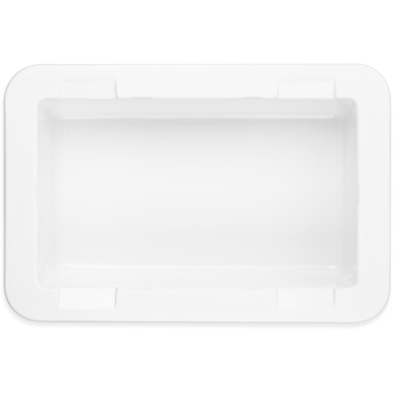 Carlisle Food Service Products Coldmaster® 6.02 Gallons Rectangle Plastic Food Storage Container, White