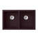 33'' L Drop-In Double Bowl Granite Kitchen Sink