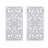 2 Wall Decor - Distressed Wood Lotus Whitewashed Finish Room Decoration Style Design White Wash