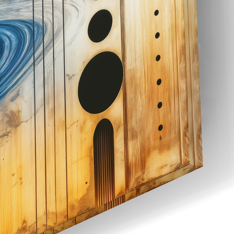 «Circles Abstract 4» par Rey Klimt, art mural en verre acrylique, H 12 po x l 12 po x P 0,13 po
