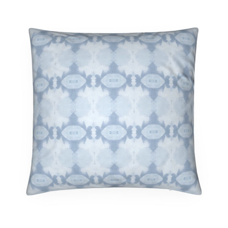 Sweet Gum Square Pillow Cover & Insert, Sky Blue Abstract, 22"H x 22"W