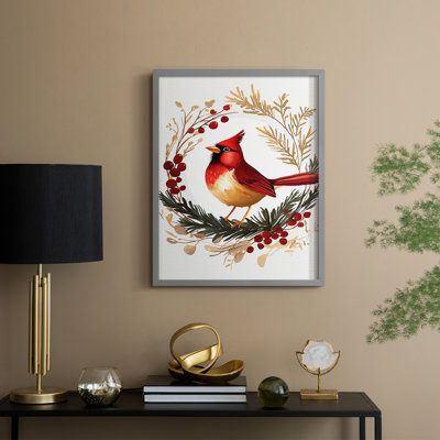 «Christmas Holiday Art CML XXXVI», reproduction d'art encadrée - bois massif