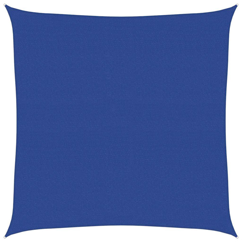 Vidaxl Sunshade Sail 1.75 Oz/Ft² HDPE, Blue, 16.4 ft. x 16.4 ft.