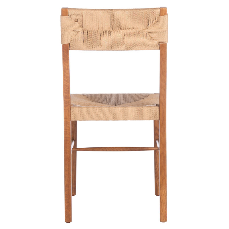 Cody Solid Wood Slat Back Side Chair, Natural, Natural