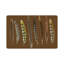Pheasant Feathers Vegan Leather Rectangle Pebble Placemat-1069368262