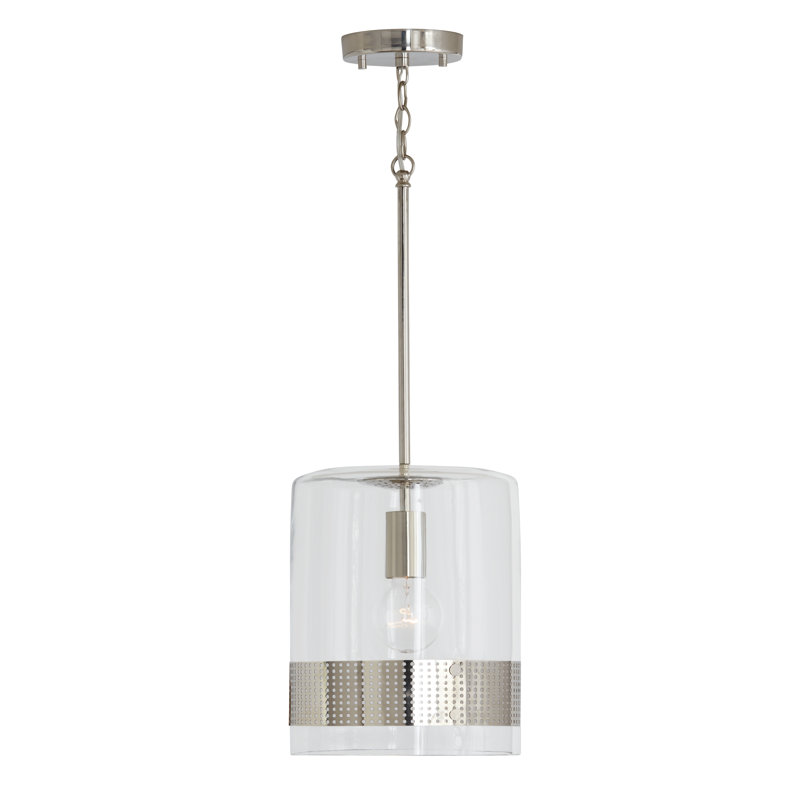 Independent 1 - Light Single Pendant, Polished Nickel