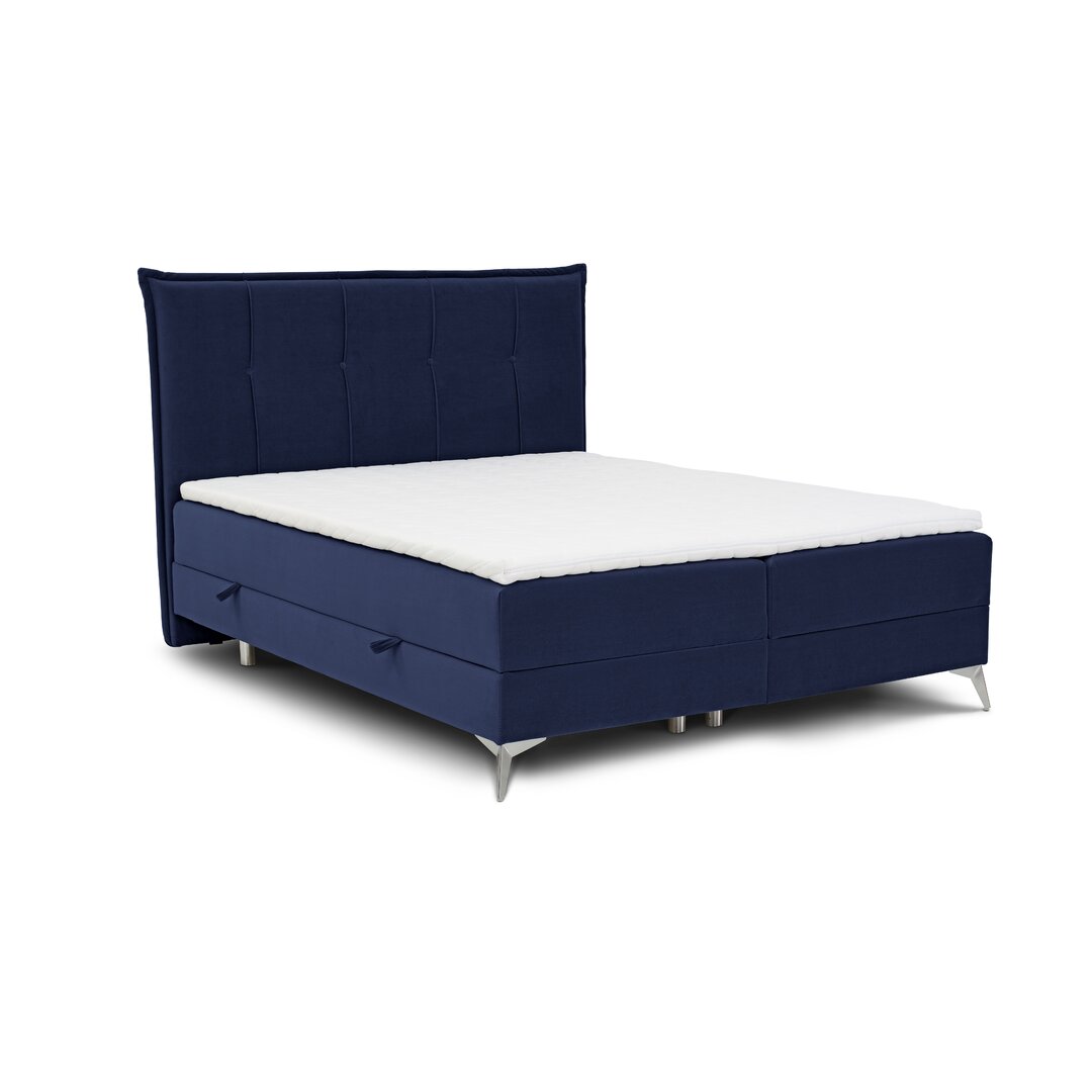 Boxspringbett Gagnon mit Topper und Bettkasten