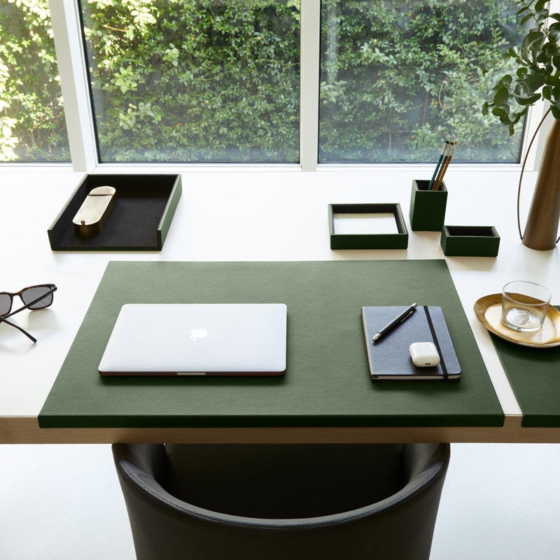 Mamane Leather Pen Holder, Green