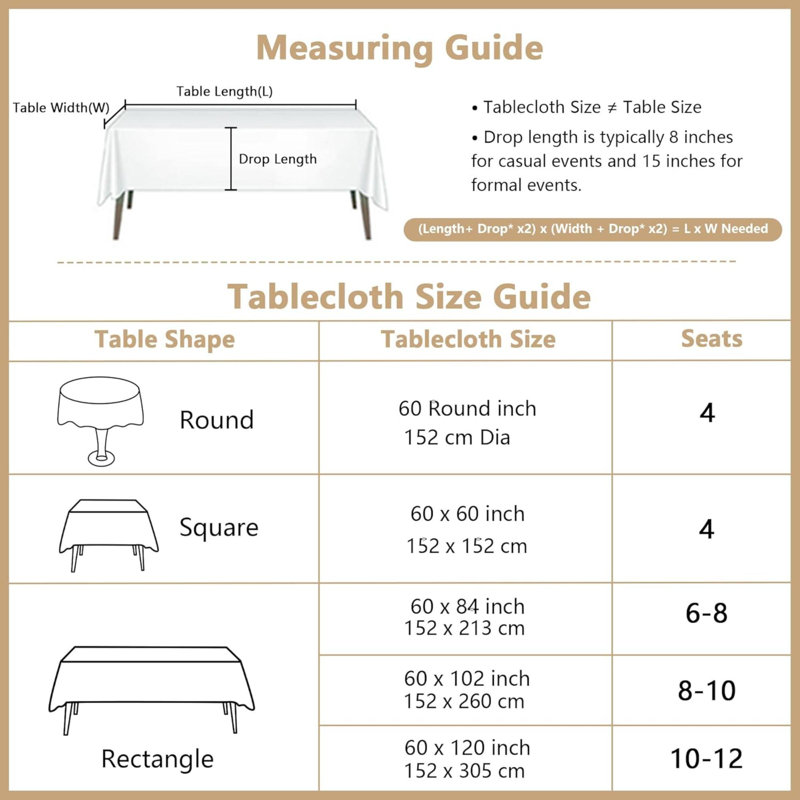 Table Cloth Round Table, Heavy Duty Linen Look Waterproof Tablecloths Farmhouse Tablecloth, Soft And Wrinkle Free Table Cover  Tassels For Kitchen Dining, Party