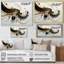 Décoration murale Minimal Black Core Golden Wave - spirales abstraites-1825643725-1825643728