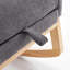 Chaise berçante d'appoint à haut dossier avec repose-pieds pour chambre à coucher et espace de vie-269074078
