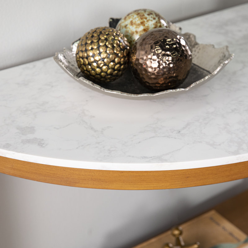 41.75'' Marble Top Console Table