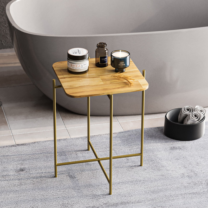 Glorias End Table, Gold