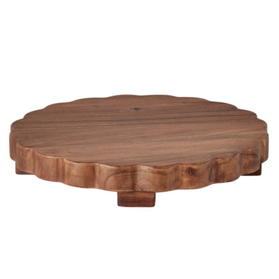 Scalloped Trivet Riser, Large Round, Natural