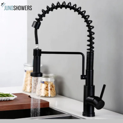 Robinet de cuisine noir mat Juno