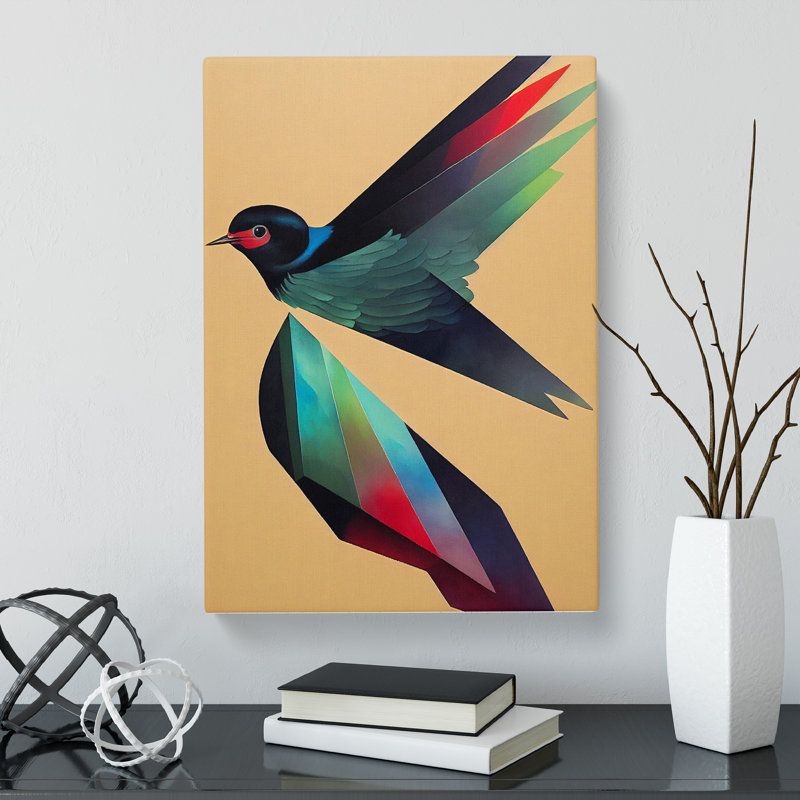CAN-V0523-2464X Swallow Hypreprism - Wrapped Canvas Print, 76cm H x 50cm W x 3cm D