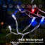 25 lumières rouges et blanches et bleues 25FT-100 mini lumières à DEL de qualité commerciale imperméables pour la décoration des Fêtes, décorations de Noël-2071150793
